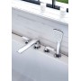 KLUDI AMEO 414240575 Однорычажный смеситель для ванны и душа на 4 отверстия